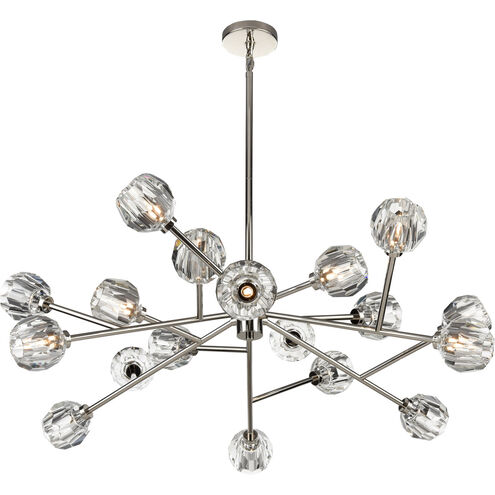 Parisian LED 49 inch Polished Nickel Chandelier Ceiling Light