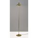 Kaden 54 inch 10.00 watt Brass with Black Accent Floor Lamp Portable Light