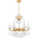 La Scala 6 Light 23 inch Heirloom Gold Chandelier Ceiling Light in Heirloom Gold Cast