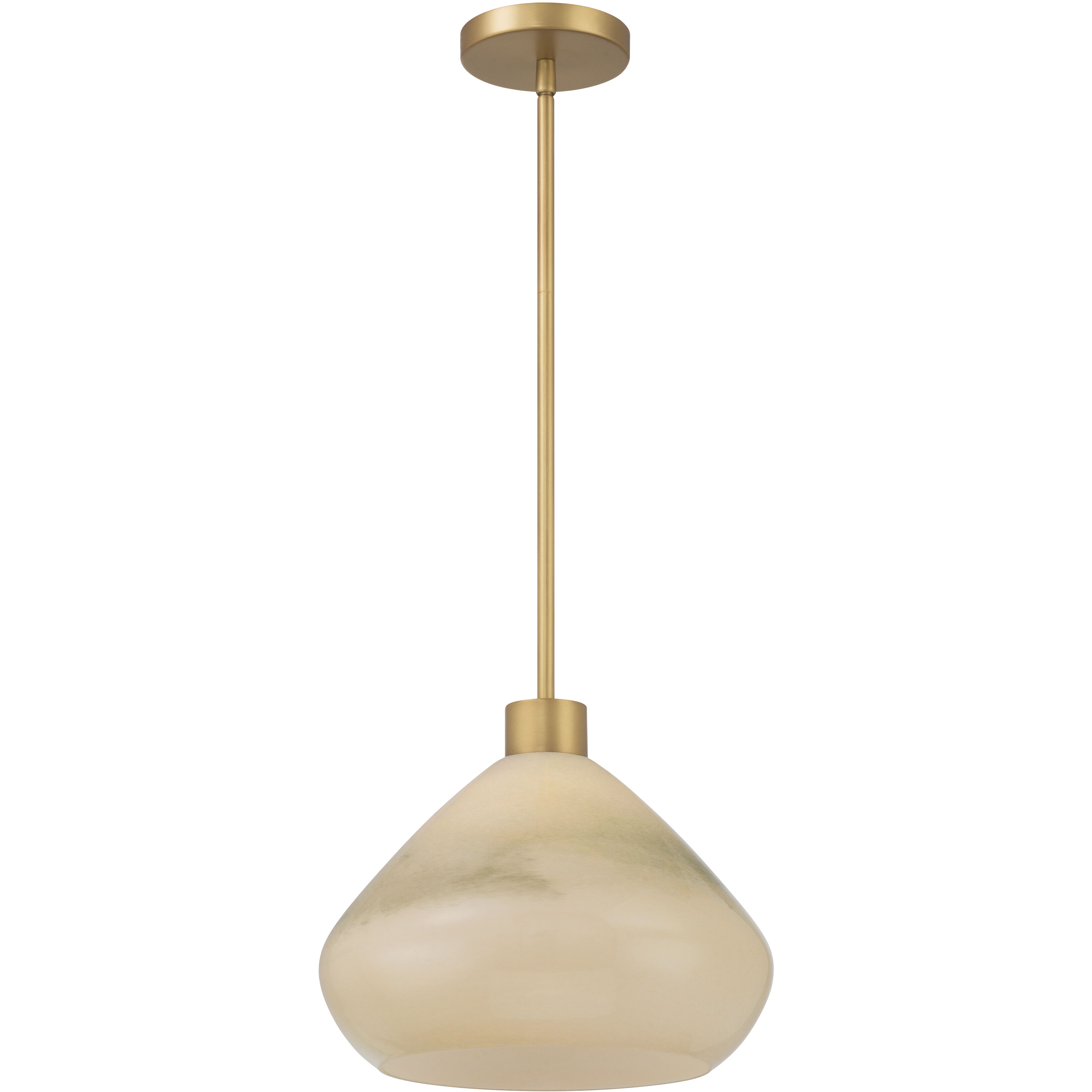 Elaris 1 Light 12.5 inch Legacy Brass Pendant Ceiling Light