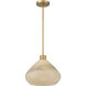 Elaris 1 Light 12.5 inch Legacy Brass Pendant Ceiling Light