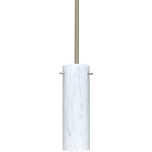 Copa LED Satin Nickel Stem Pendant Ceiling Light