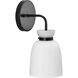 Lexie 1 Light 5.12 inch Matte Black Bathroom Vanity Light Wall Light