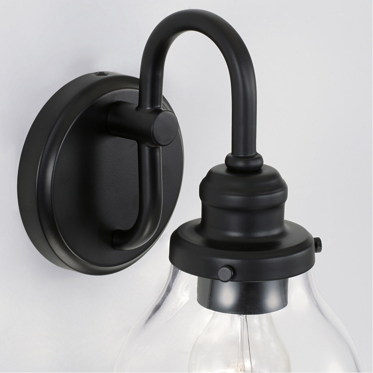 Baxter 1 Light 7 inch Matte Black Sconce Wall Light