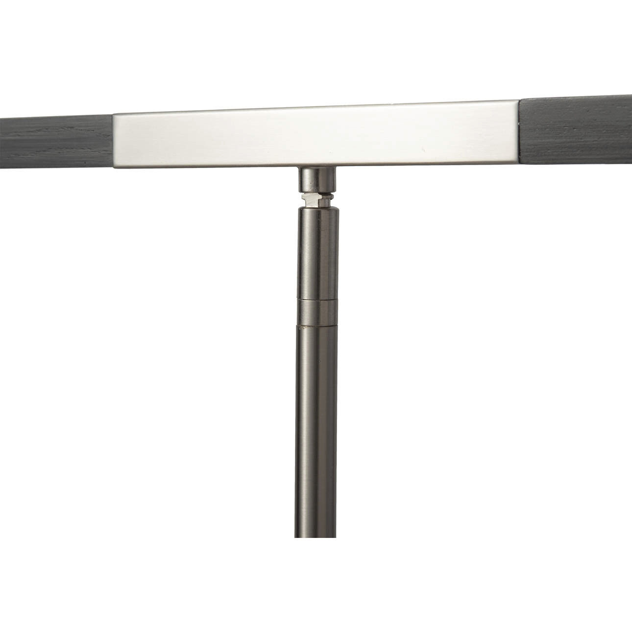 Port 35 inch 10 watt Satin Nickel and Charcoal Gray Desk Lamp Portable Light