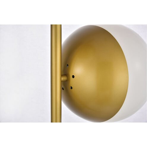 Eclipse 63 inch 40 watt Brass Floor Lamp Portable Light