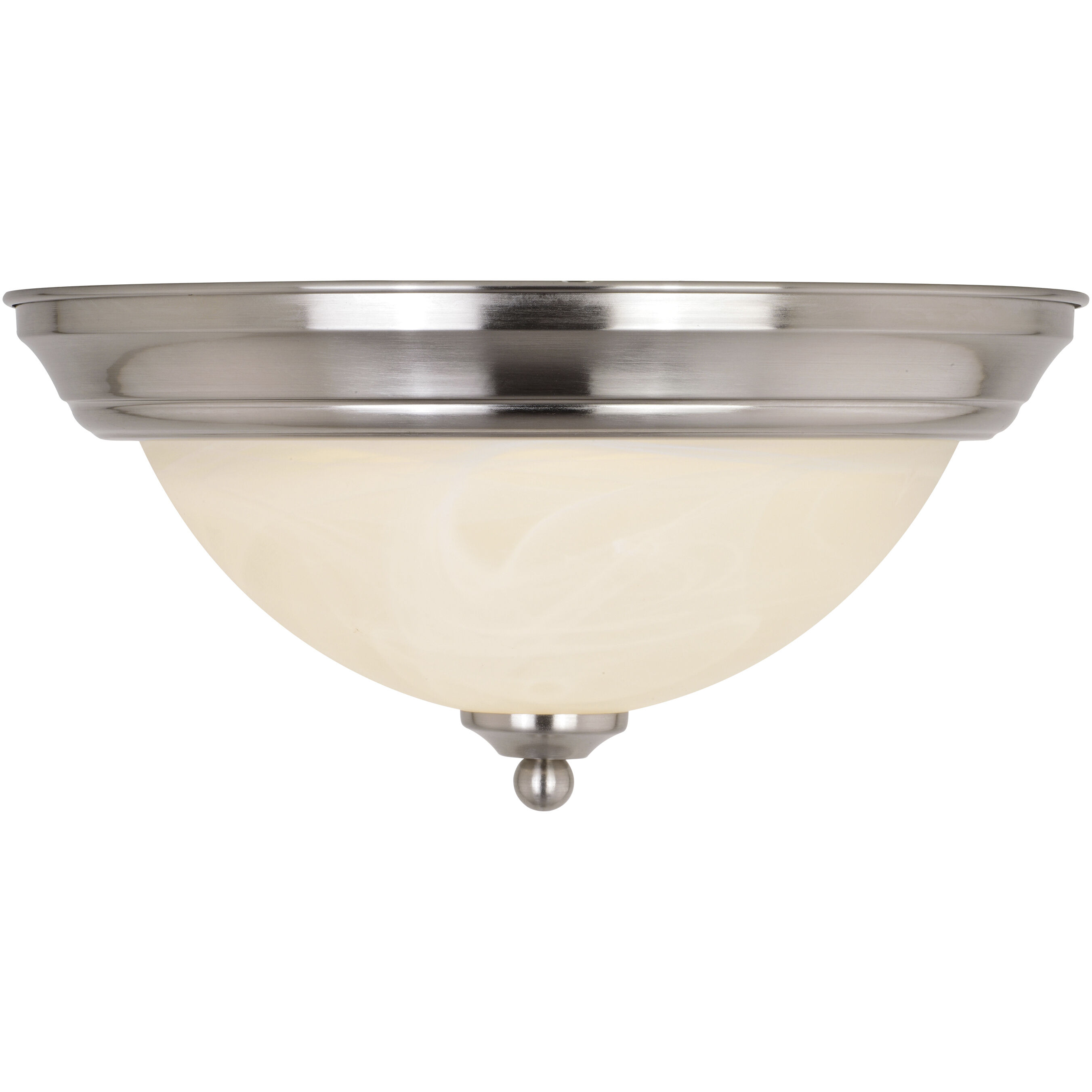 Stevens LED 13 inch Satin Nickel Flush Mount Ceiling Light
