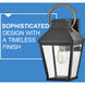 Dawson LED 17 inch Black with Burnished Bronze Outdoor Wall Mount Lantern