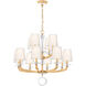 Emilea 12 Light 33.5 inch Heirloom Gold Chandelier Ceiling Light in Heirloom Gold Cast
