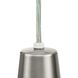 Metal Shade 1 Light Brushed Nickel Pendant Ceiling Light in Standard