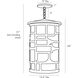 Shani 3 Light 13.5 inch Aged Brass Outdoor Pendant