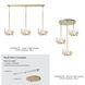 Gatsby 4 Light 11.6 inch Modern Brass Semi-Flush/Pendant Ceiling Light