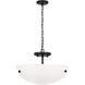 Kerrville 2 Light 15 inch Midnight Black Semi-Flush Convertible Pendant Ceiling Light