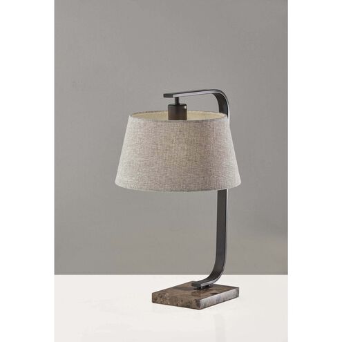 Bernard 22 inch 100.00 watt Black Table Lamp Portable Light