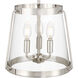 Adabella 3 Light 12.25 inch Polished Nickel Semi-Flush Mount Ceiling Light