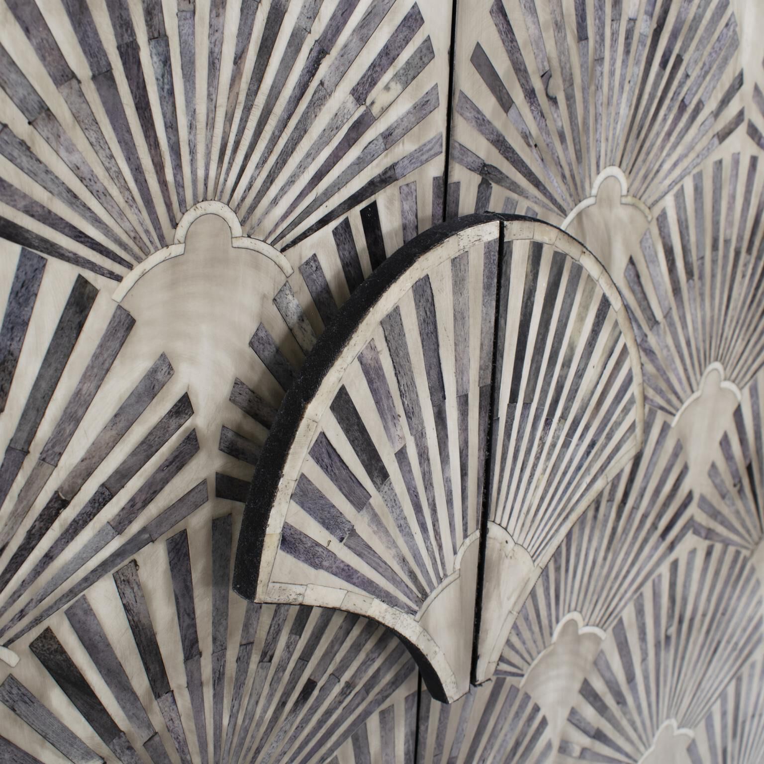 Harlow Black and White Cabinet, Tall