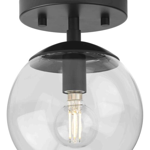 Atwell 1 Light 5.87 inch Matte Black Semi-flush Ceiling Light