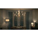 Claymore 12 Light 40.25 inch Claystone/Gold Leaf Chandelier Ceiling Light