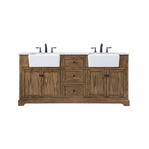 Franklin 72 X 22 X 35 inch Driftwood Bathroom Vanity Cabinet