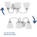 Heart 3 Light 21.63 inch Polished Chrome Bath Vanity Wall Light