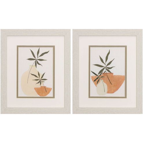 Florals Collection Orange Framed Art