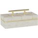 Astilla Box 13.5 X 6.5 inch White Box