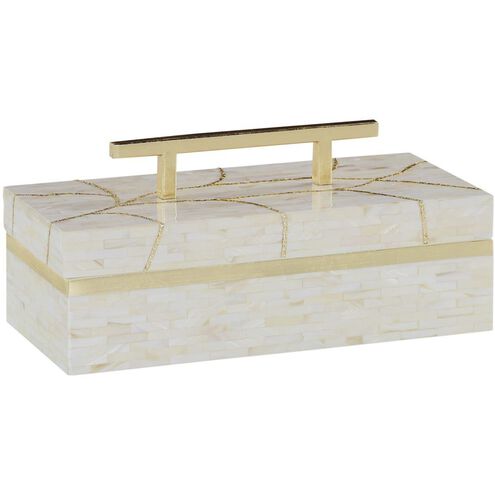 Astilla Box 13.5 X 6.5 inch White Box