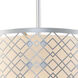 Ziggy 2 Light 16 inch Laquered Silver Pendant Ceiling Light in Lacquered Silver, Large