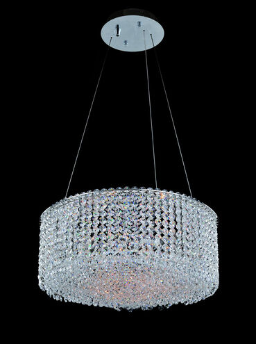 Milieu Metro 8 Light 18 inch Chrome Pendant Ceiling Light