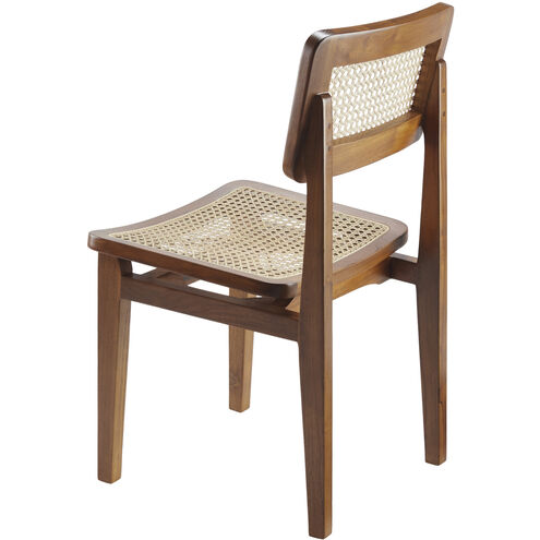 Arxan Top: Wheat; Base: Dark Brown Dining Chair