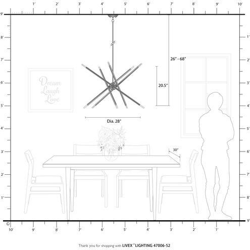 Soho 10 Light 28 inch Polished Chrome with Polished Brass Accents Chandelier Ceiling Light