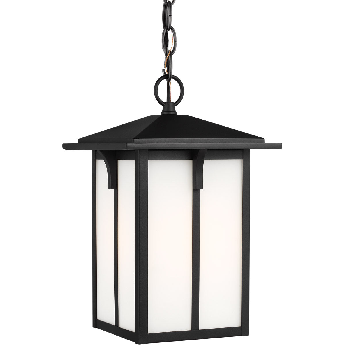 Tomek 1 Light 8.38 inch Black Outdoor Pendant