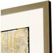 Abstract Collection Modern Antique Silver Leaf Wood With Champagne Wash And Painted Black Edge Framed Art