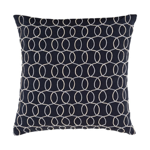 Solid Bold II 19 X 13 inch Black and Medium Gray Throw Pillow
