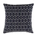 Solid Bold II 18 X 18 inch Black and Medium Gray Throw Pillow
