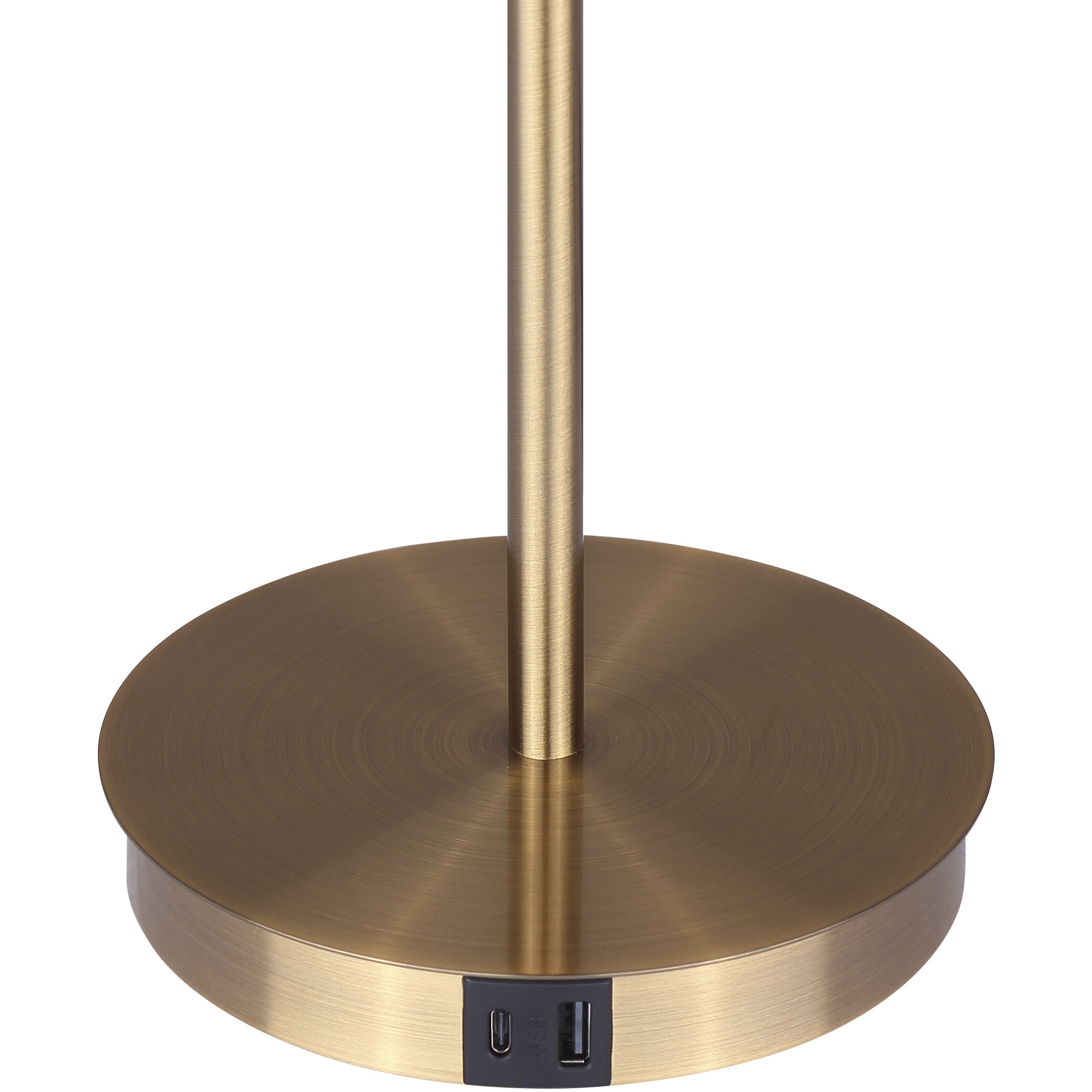 Jessa 14 inch 16.00 watt Gold Table Lamp Portable Light in Gray Metal