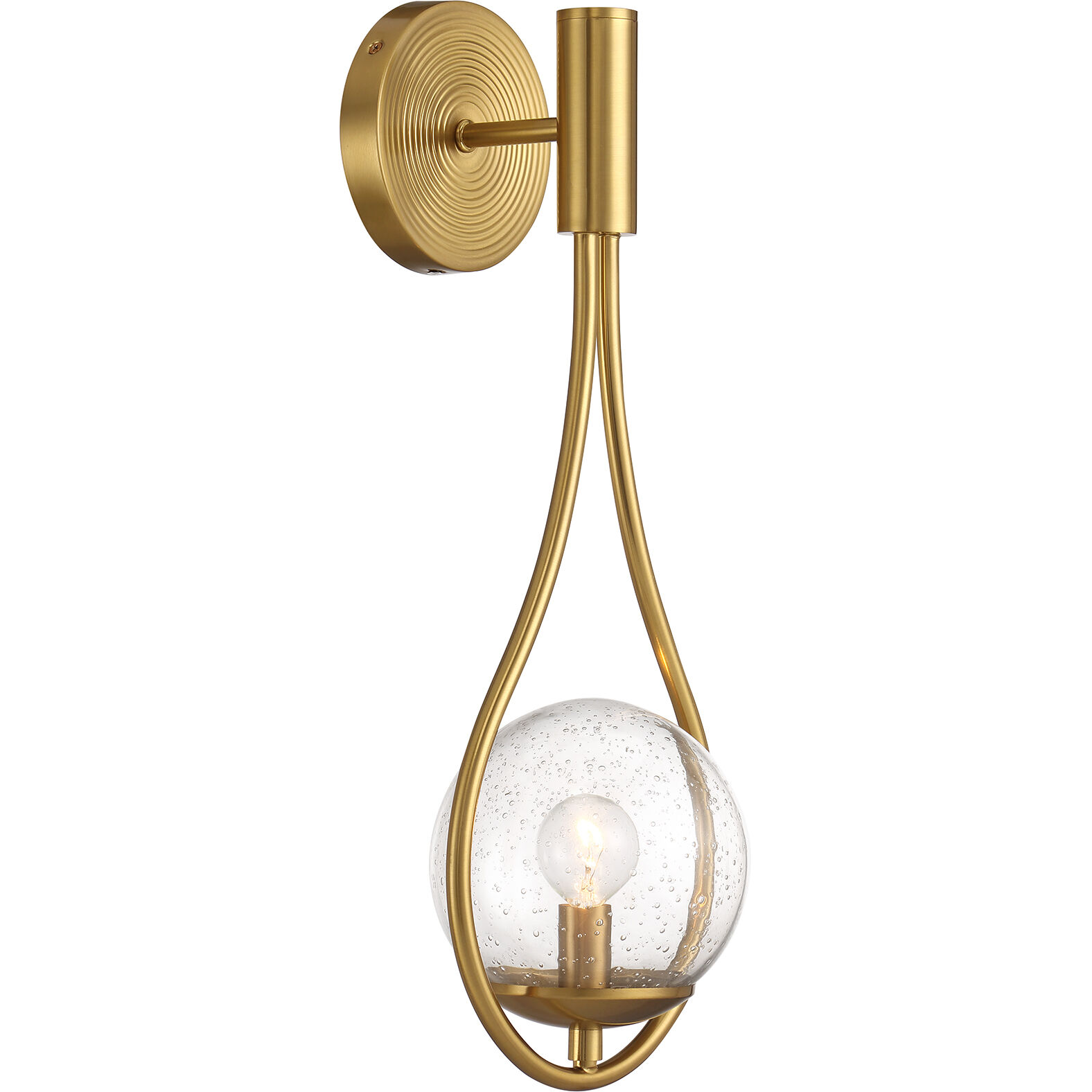 Encino Wall Sconce Wall Light in Warm Brass
