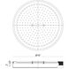 Tone LED 16 inch Black and Aged Gold Brass Flush Mount Ceiling Light