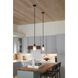 League 1 Light 5 inch Matte Black Mini Pendant Ceiling Light