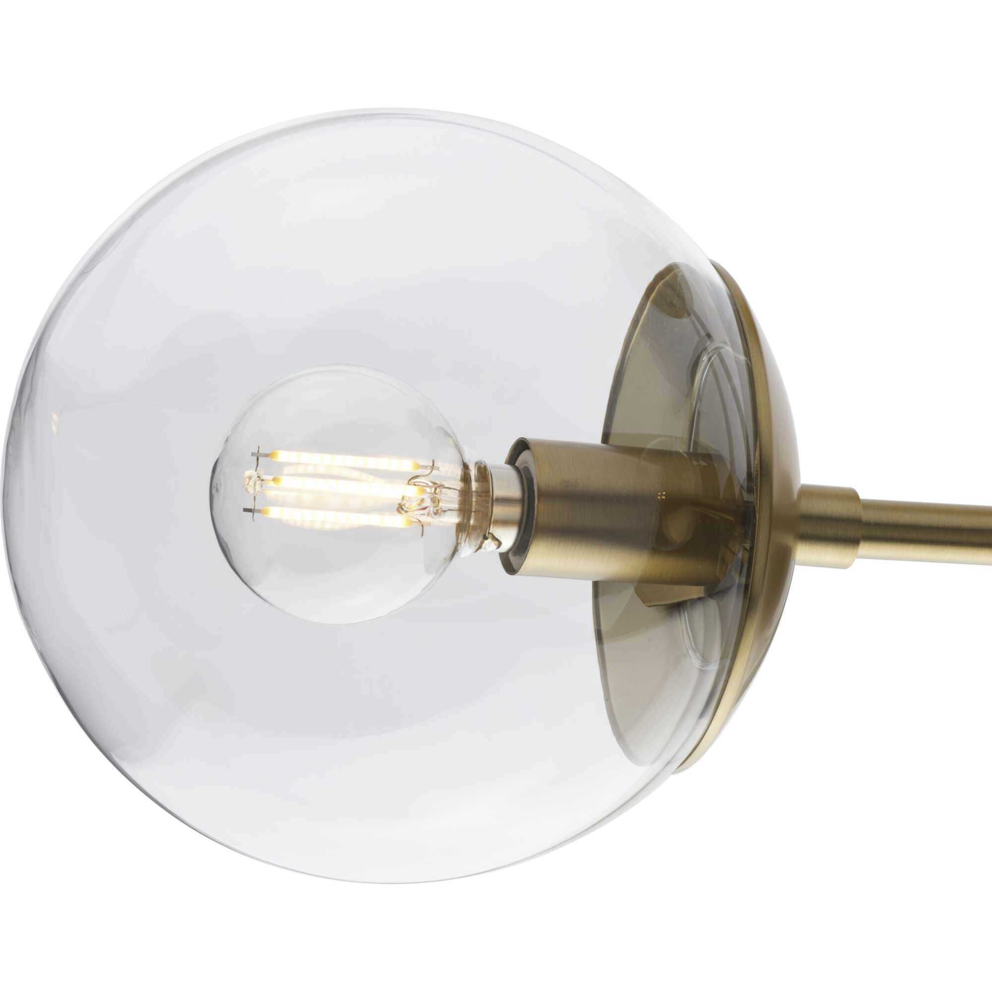 Atwell 3 Light 22 inch Brushed Bronze Semi-Flush Mount Ceiling Light