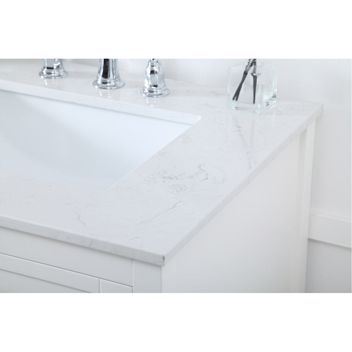 Theo 72 X 22 X 34 inch White Vanity Sink Set