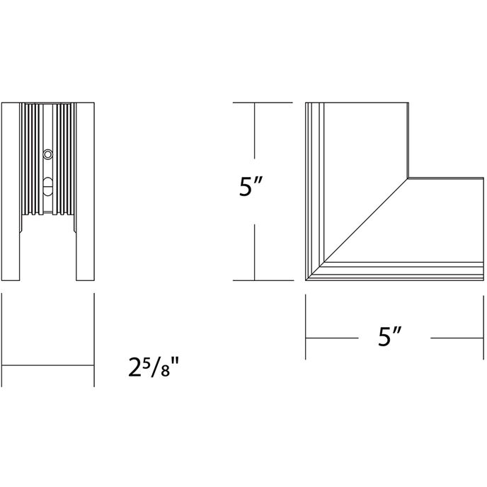 Ventrix White Track Component Ceiling Light