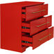 Cameron Red Dresser