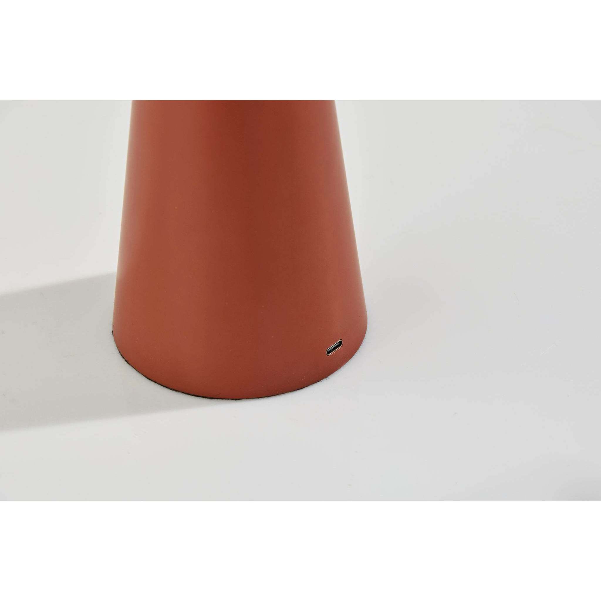 Ozzie 11.25 inch 1.50 watt Reddish Brown LED Cordless Table Lamp Portable Light