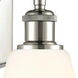Ballston Cindyrella 1 Light 7 inch Polished Nickel Sconce Wall Light in Cased Matte White Glass