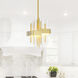 Millipede LED 8 inch Satin Gold Mini Pendant Ceiling Light