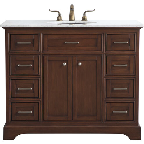 Americana 84 X 22 X 70 inch Teak Vanity Sink Set