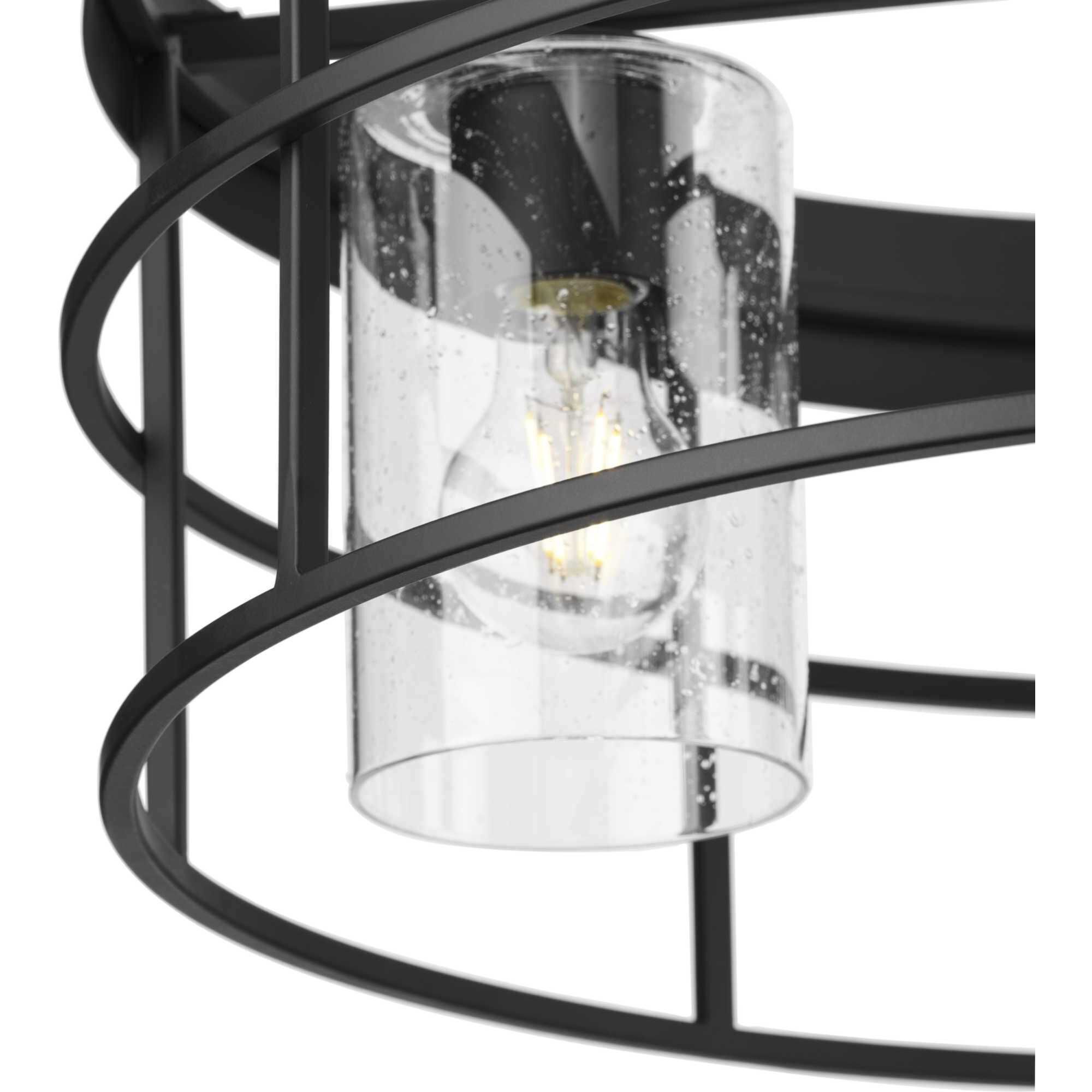 Burgess 4 Light 23.75 inch Matte Black Chandelier Ceiling Light, Design Series