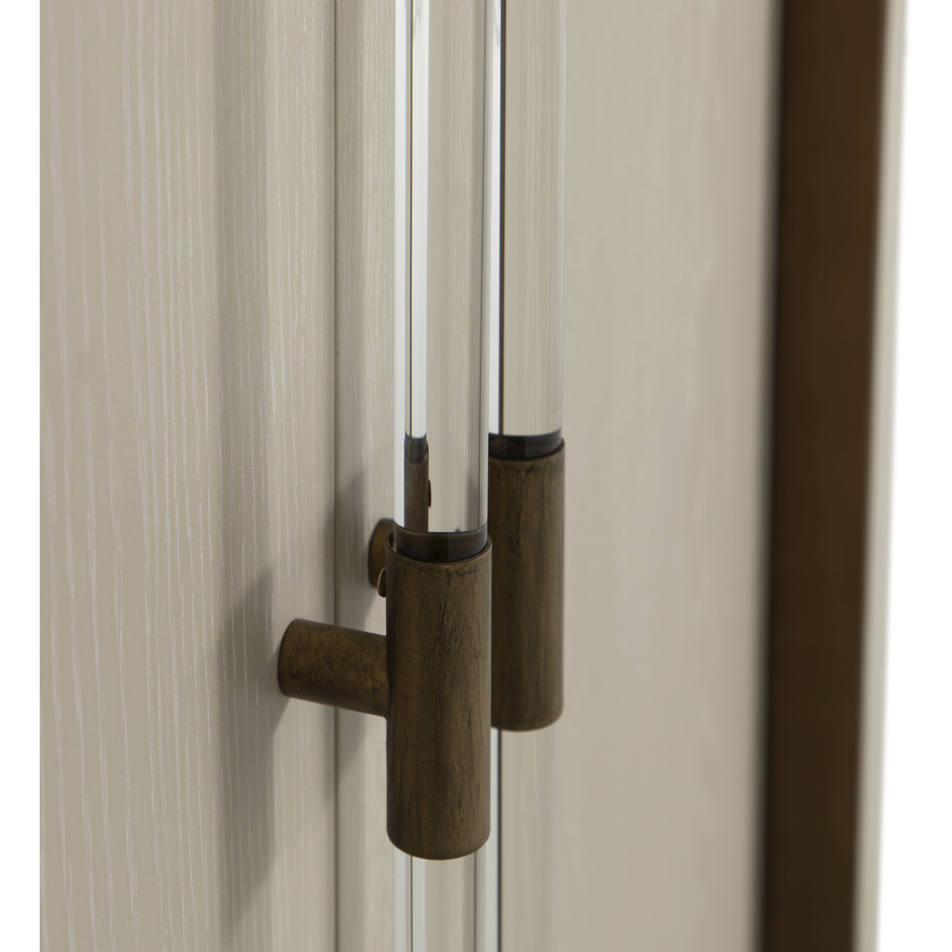 Winford Cerused White / Stained Gold Cabinet