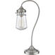 Celeste 20.5 inch 60 watt Brushed Nickel Table Lamp Portable Light